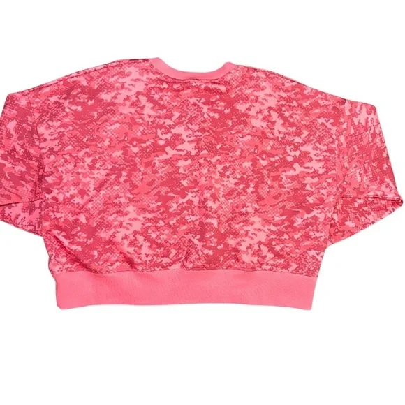 Pink Camo Sweatshirt Fall Layering NWT Athleisure Size Large - Picture 2 of 6